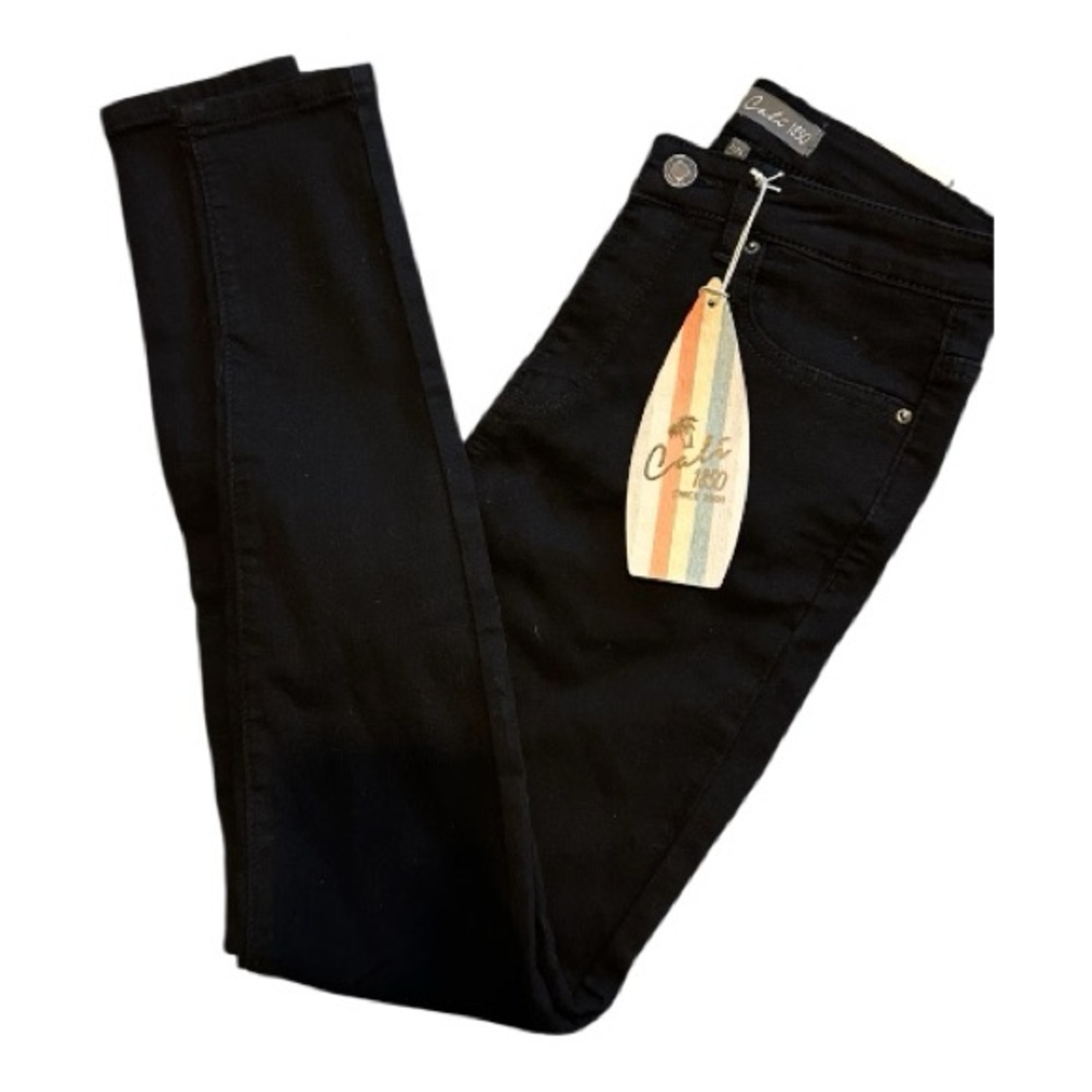 Cali 1850 Black High Rise Ankle Skinny Jeans Size 1/25 NWT